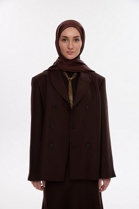 شال سرمه ای زنانه پنبه پلی استر MİRSOY SCARF - کد 888660947