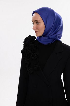 روسری سرمه ای پنبه پلی استر MİRSOY SCARF - کد 888367378