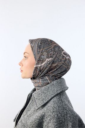 روسری رنگی پنبه پلی استر MİRSOY SCARF - کد 901361225