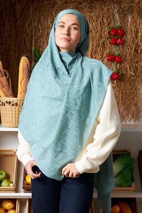شال سبز زنانه پنبه ای MİRSOY SCARF - کد 896549065