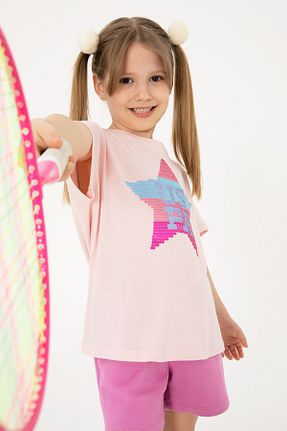 تیشرت صورتی بچه گانه رگولار U.S. Polo Assn. - کد 929028376