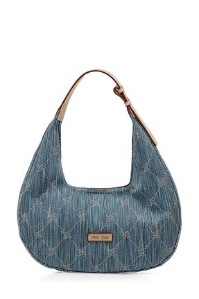 کیف دوشی آبی زنانه پارچه ای Nine West - کد 898190615