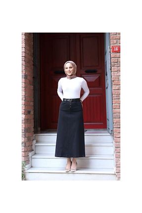 دامن حجاب مشکی زنانه Çan VELLICHOR - کد 754556978