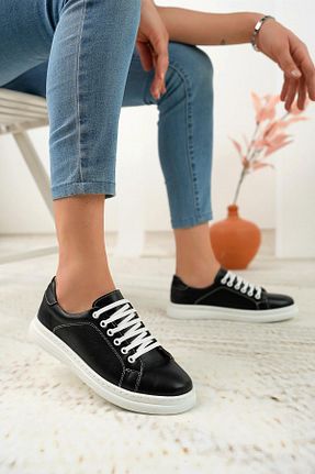 کفش پیاده روی مشکی زنانه چرم اصل Nesil Shoes - کد 775236376