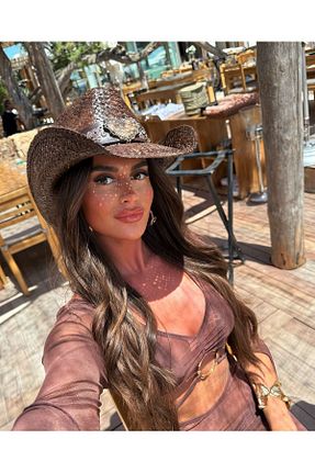 کلاه قهوه ای زنانه LAGRANZE - کد 931423701