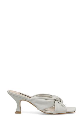 دمپائی سفید زنانه چرم خالص Nine West - کد 794521467