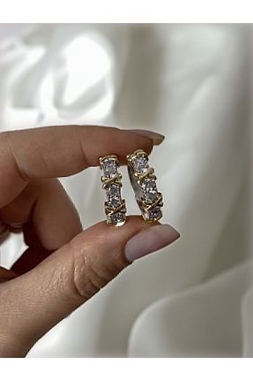 گوشواره استیل (فولاد) طلائی زنانه استیل (فولاد) Genel Markalar - کد 797211452