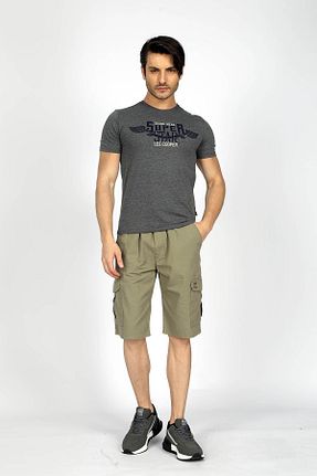 شلوارک و برمودا خاکی مردانه رگولار Lee Cooper - کد 824644749