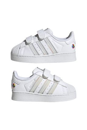 کفش اسنیکر سفید بچه گانه پارچه ای adidas - کد 900169281