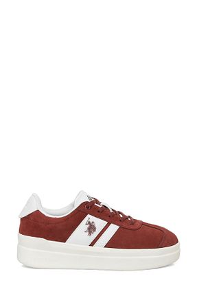 کفش اسنیکر زرشکی زنانه بند دار U.S. Polo Assn. - کد 859480455