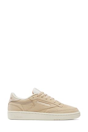 کفش اسنیکر بژ زنانه چرم اصل Reebok - کد 939239945