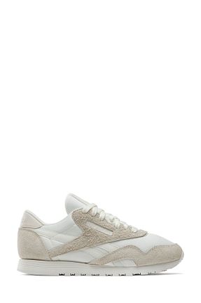کفش اسنیکر بژ زنانه چرم اصل Reebok - کد 934441298