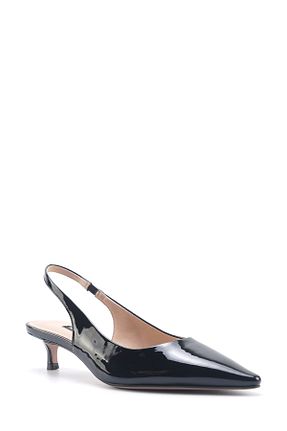 کفش پاشنه بلند کلاسیک مشکی زنانه چرم Nine West - کد 894029632