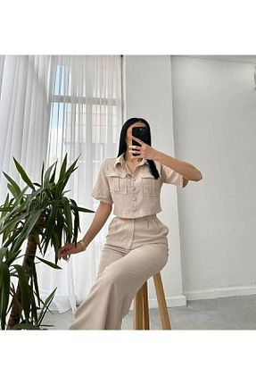 ست بالاتنه و پائین تنه مشکی زنانه بافتنی Genel Markalar - کد 675114472