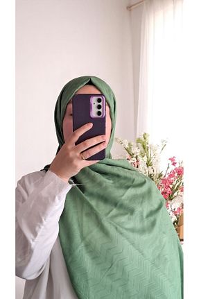 شال سبز زنانه پنبه پلی استر Lavena scarfs - کد 932922048