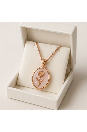 گردنبند استیل ( فولاد ) زرد زنانه استیل (فولاد) glanssieraad - کد 937364778