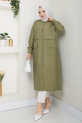 کلاه و ابایا خاکی زنانه پنبه ای Pamuk Butik - کد 940701270