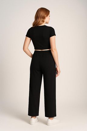 شلوار مشکی زنانه بافتنی MODA - کد 896044351