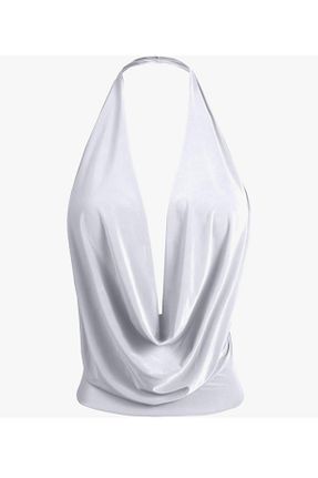 بلوز سفید زنانه ساده quella atelier - کد 921670759