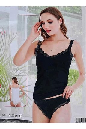 رکابی مشکی زنانه پنبه ای Wotrart - کد 939603865