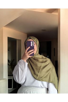 شال سبز زنانه پنبه ای Lavena scarfs - کد 933353156