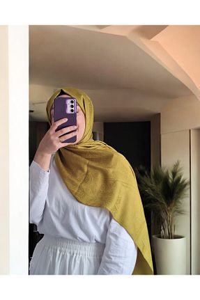 شال سبز زنانه پنبه ای Lavena scarfs - کد 933353022