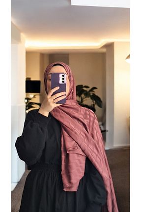 شال صورتی زنانه پنبه ای Lavena scarfs - کد 934138078