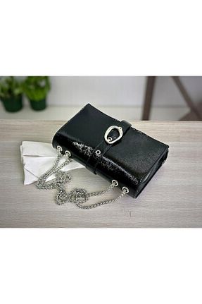 کیف دوشی مشکی زنانه چرم مصنوعی HFKY - کد 931818291