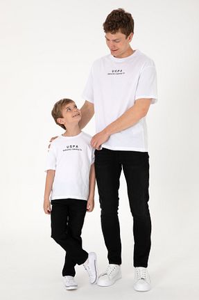 تیشرت سفید مردانه یقه دوچرخه U.S. Polo Assn. - کد 857636260