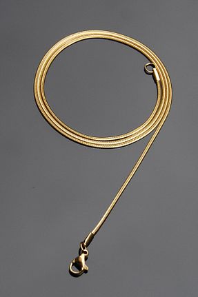 گردنبند استیل ( فولاد ) طلائی زنانه استیل ضد زنگ Rua Jewelry - کد 381269773