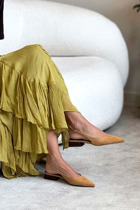 بابت قهوه ای زنانه جیر NİŞANTAŞI SHOES - کد 941981375