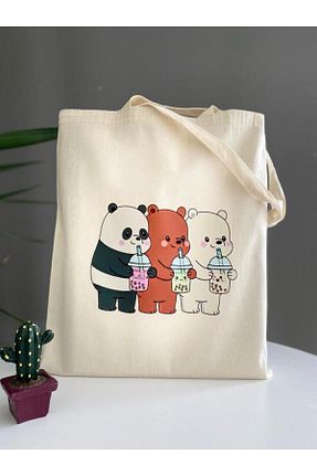 کیف دوشی بژ زنانه پارچه ای bezçantadünyası - کد 798949444