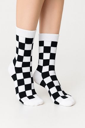 جوراب سفید زنانه پنبه پلی استر MiaSocks - کد 932075493