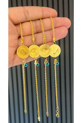 دستبند طلا زرد زنانه 22 عیار kuyumcu nurettin - کد 939724257
