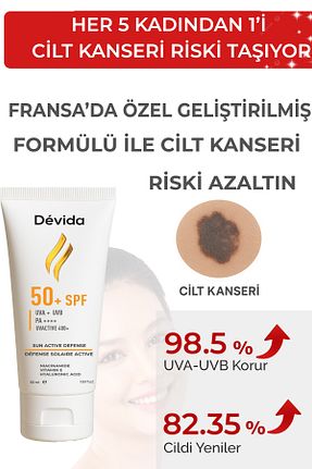 کرم ضد آفتاب صورت SPF 50 + Devida - کد 926220187