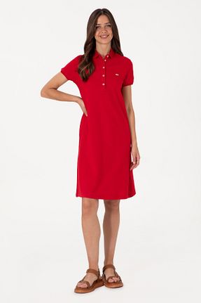 لباس قرمز زنانه بافتنی U.S. Polo Assn. - کد 830502282