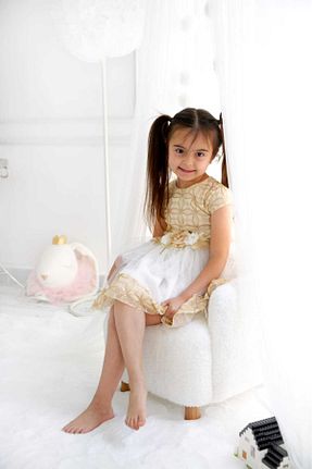 لباس زرد بچه گانه بافتنی KALİNKA KİDS WEAR - کد 933260110