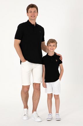 پولوشرت مشکی بچه گانه پنبه ای U.S. Polo Assn. - کد 922763612