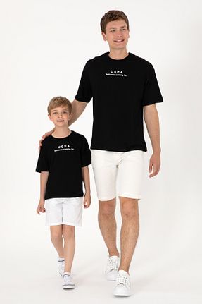 تیشرت مشکی بچه گانه یقه دوچرخه U.S. Polo Assn. - کد 852127935