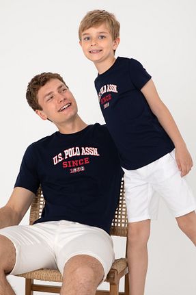 تیشرت سرمه ای بچه گانه رگولار U.S. Polo Assn. - کد 927574007