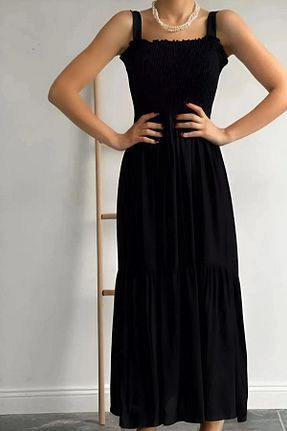 لباس مشکی زنانه بافتنی WOWBUTİK - کد 412342419