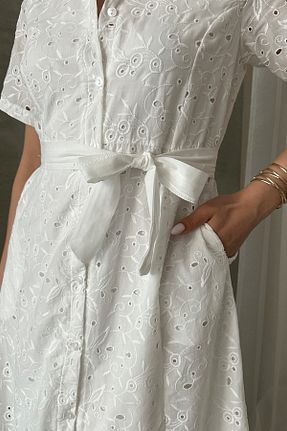 لباس سفید زنانه بافتنی ASEDE - کد 930611694