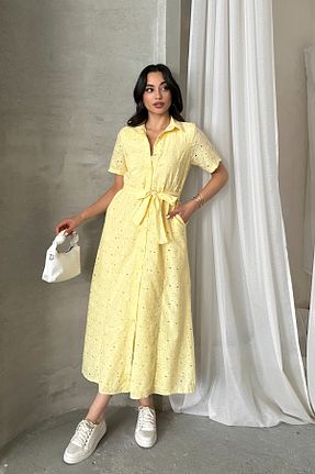 لباس زرد زنانه بافتنی ASEDE - کد 930611862