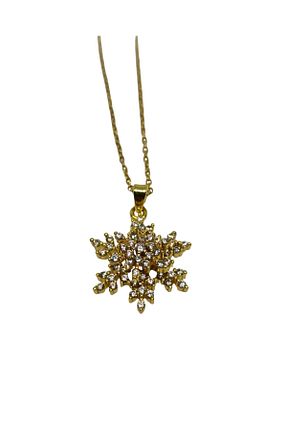 گردنبند استیل ( فولاد ) زرد زنانه استیل ضد زنگ Birmem - کد 929526854