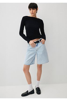 شلوارک و برمودا آبی زنانه رگولار Mavi - کد 832839497