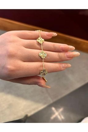 دستبند استیل (فولاد) طلائی زنانه استیل (فولاد) Çelik - کد 868143279