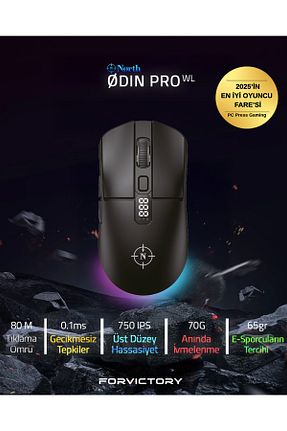 ماوس گیمر مشکی 15000 Dpi ve üstü North - کد 936775881