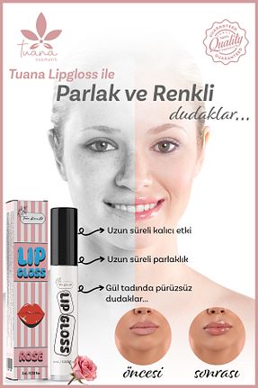 براق کننده لب صورتی Tuana Kozmetik - کد 814115927