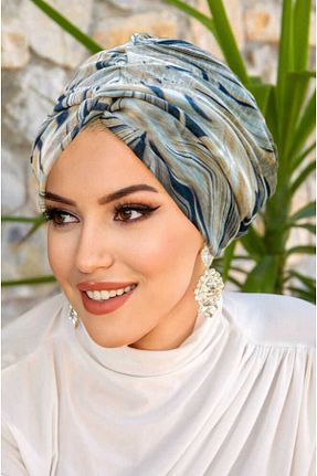 کلاه شنای حجاب خاکی زنانه Aişe Tesettür - کد 837443325
