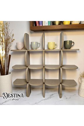 قفسه آشپزخانه بژ Destina Ahşap - کد 934094673